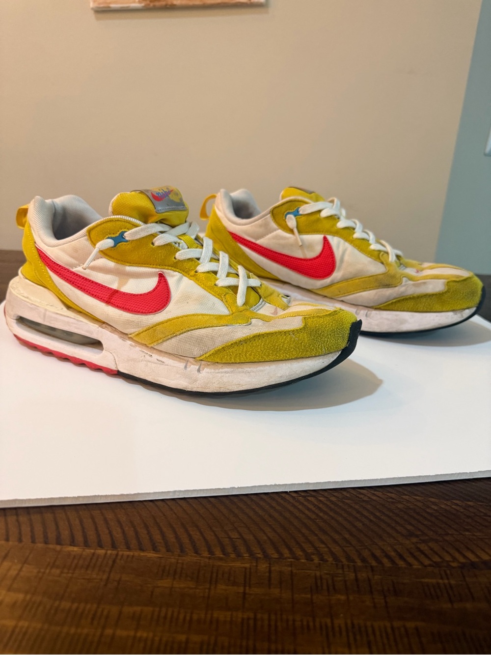 Nike Yellow & Pink Swoosh Runner Sneakers